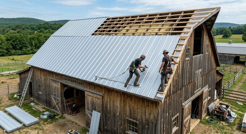 Barn Roof Construction in Douglas County, CO