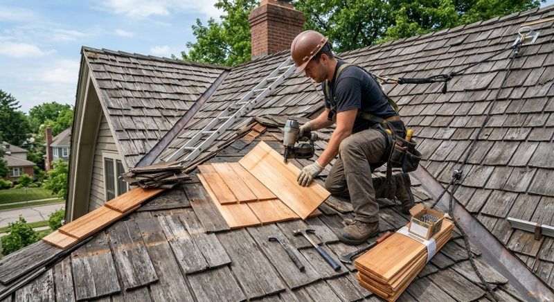 Cedar Shake Roof Repair in Arapahoe County, CO