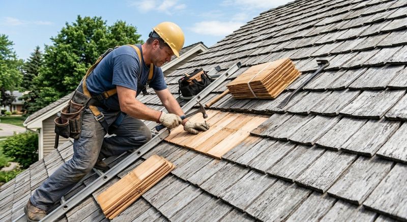 Cedar Shake Roof Repair in Arvada, CO