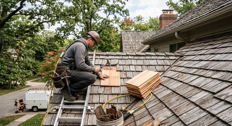 Cedar Shake Roof Repair in Elizabeth, CO