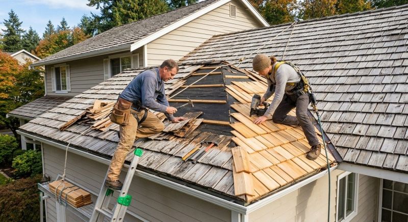 Cedar Shingles Repair in Castle Rock, CO