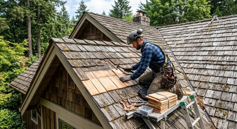 Cedar Shingles Repair in Douglas County, CO