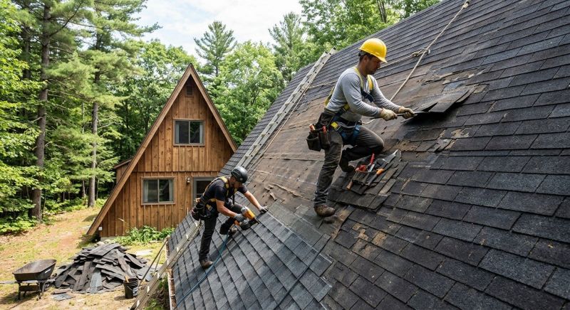 Hip Roof Shingle Repair in Douglas County, CO