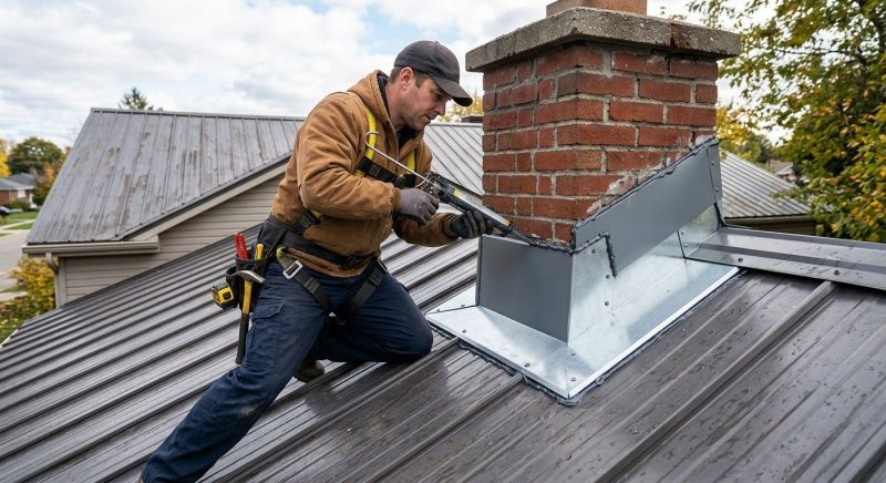 Metal Roof Flashing Repair in Douglas County, CO