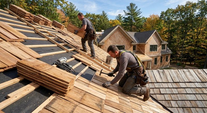 Natural Wood Roof Installation in Douglas County, CO