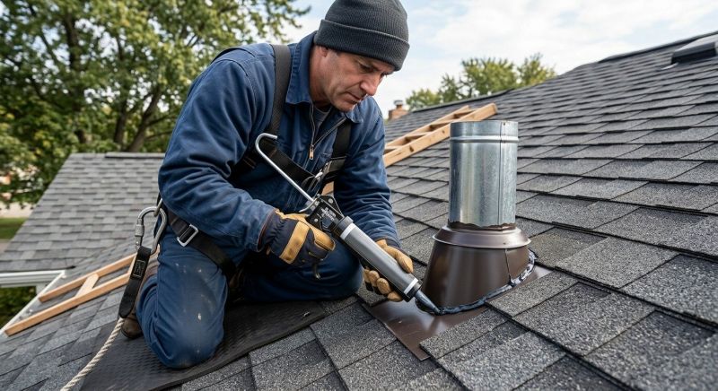 Roof Vent Flashing Repair in Douglas County, CO