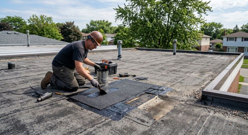 Rubber Roof Repair in Aurora, CO