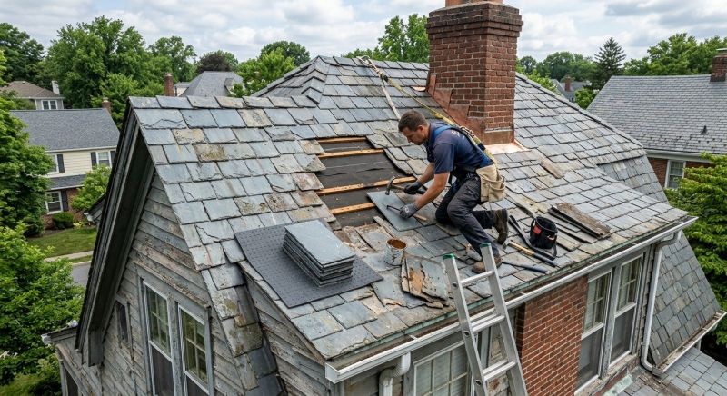 Slate Shingles Repair in Douglas County, CO