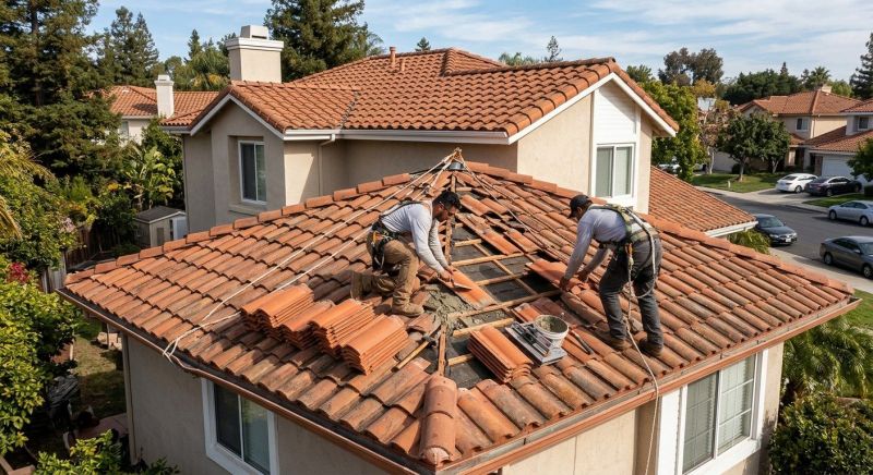 Spanish Tile Roof Repair in Douglas County, CO