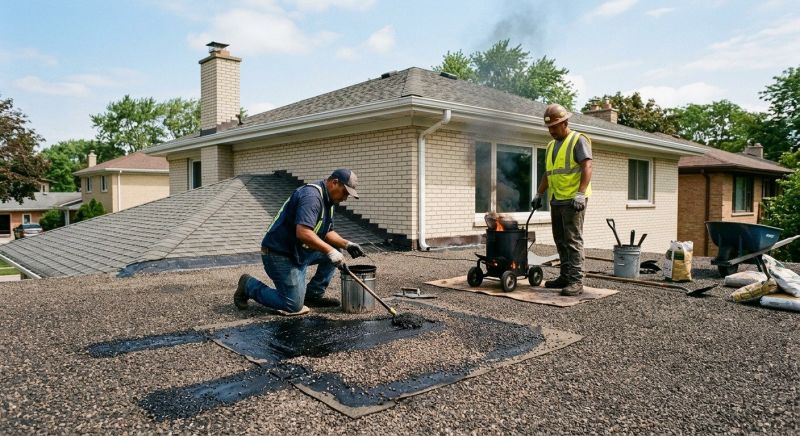 Tar And Gravel Roof Repair in Conifer, CO