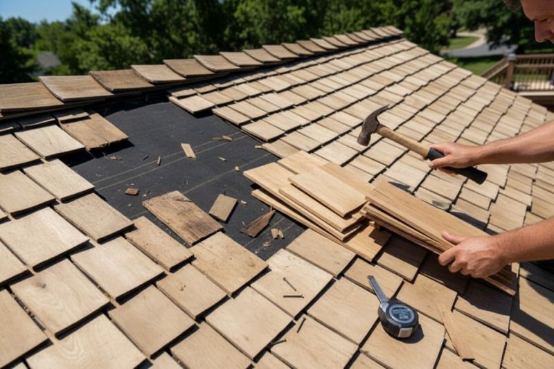 Wood Shake Roof Repair in Elbert County, CO