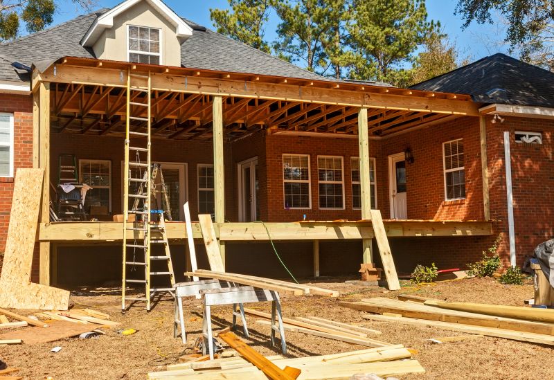 A Frame Roof Installation