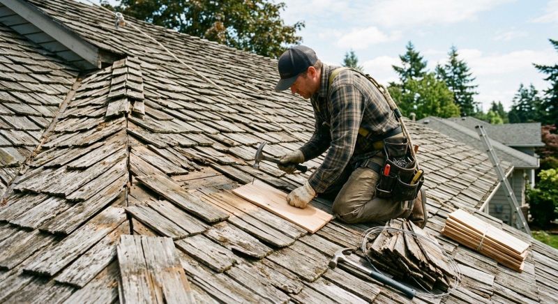 Wood Shake Roof Repair in Conifer, CO